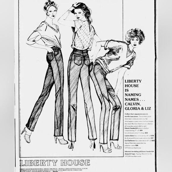 VINTAGE 80s dark wash high waist western Gloria Vanderbilt straight leg jeans 27 - Picture 11 of 11